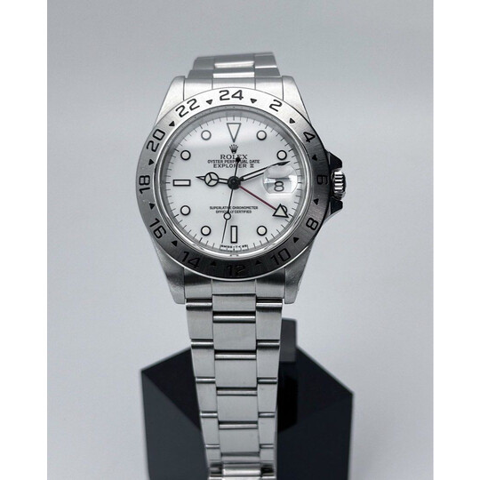 40mm • 1994 Rolex Explorer 2 White Polar “Swiss T<25” ref.16570 Cal.3185 GMT T25